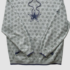 Denver Broncos Reebok 2010s Hooded Pullover Sweatshirt - Heather Gray Pullover