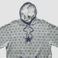 Denver Broncos Reebok 2010s Hooded Pullover Sweatshirt - Heather Gray Pullover