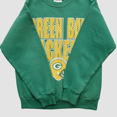 Green Bay Packers Hanes 90s Pullover Sweatshirt - Green Pullover
