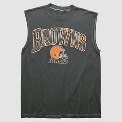 Cleveland Browns 90s Tank - Charcoal Tanks