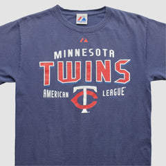 Minnesota Twins Majestic 2010s T-shirt - Navy - XVintage T-shirts