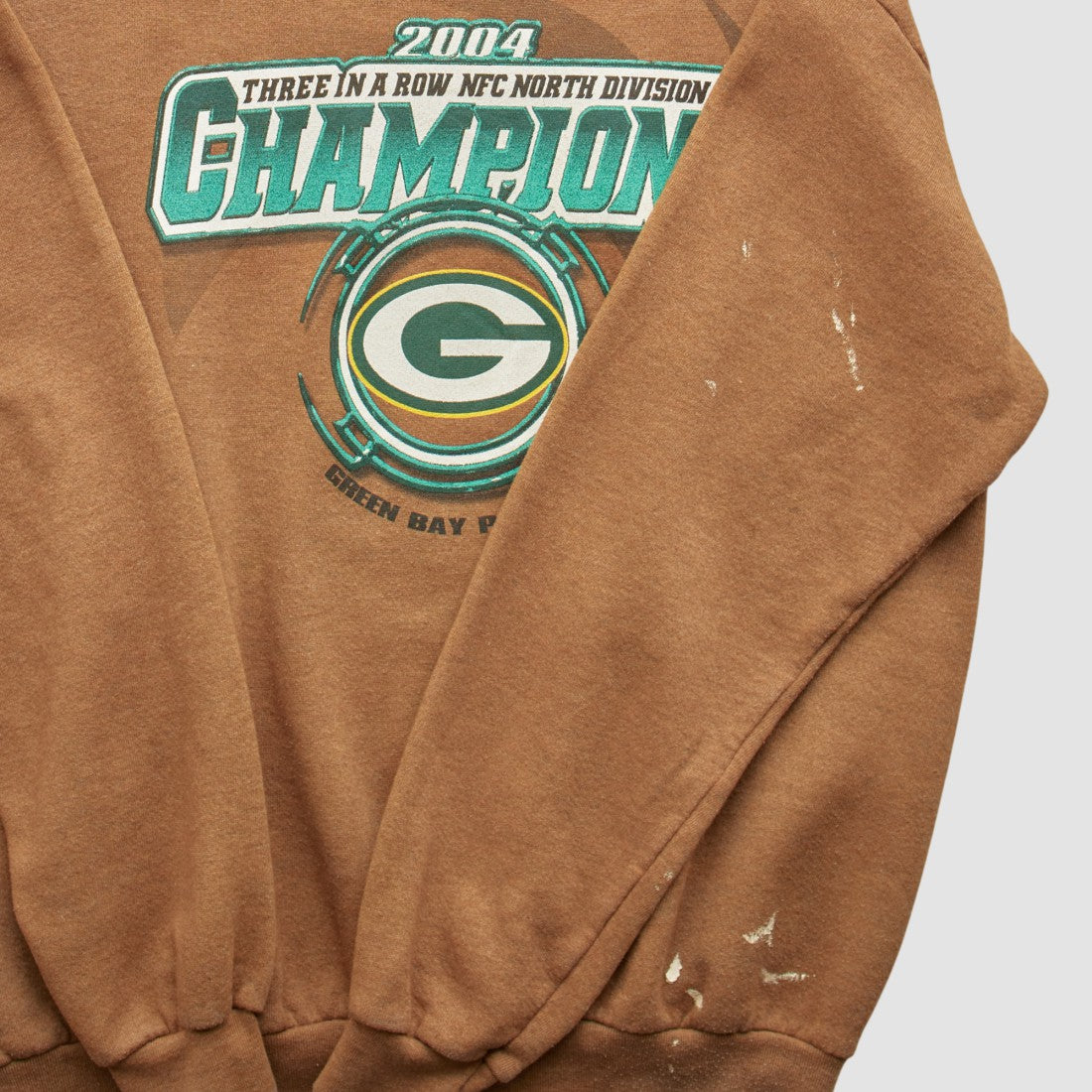 Green Bay Packers 2004 Pullover Sweatshirt - Brown Pullover