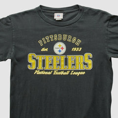 Pittsburgh Steelers NFL 2000s Long Sleeve T-shirt - Charcoal T-shirts