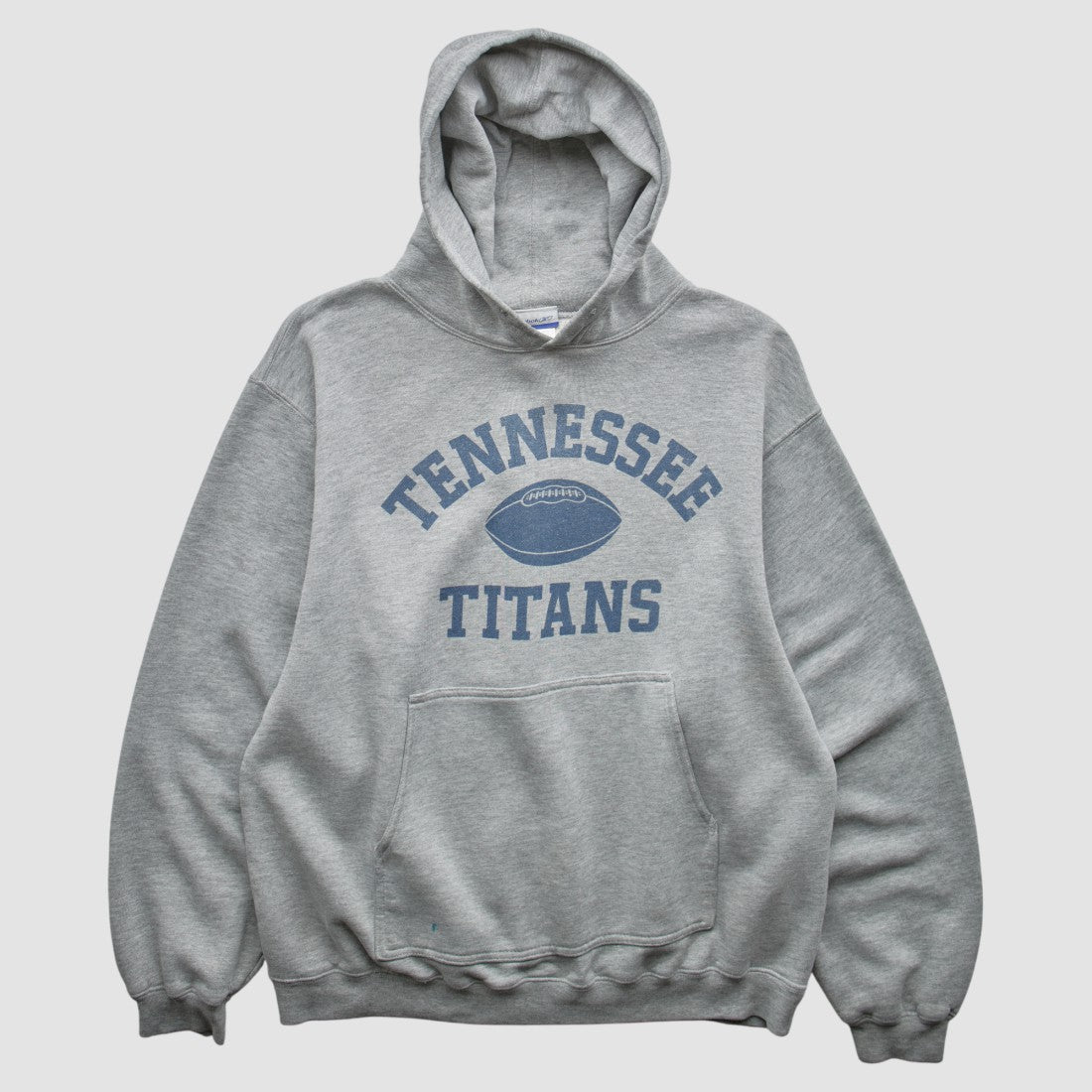 Tennessee Titans Reebok 2000s Hooded Pullover Sweatshirt - Heather Gray Pullover