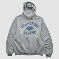 Tennessee Titans Reebok 2000s Hooded Pullover Sweatshirt - Heather Gray Pullover