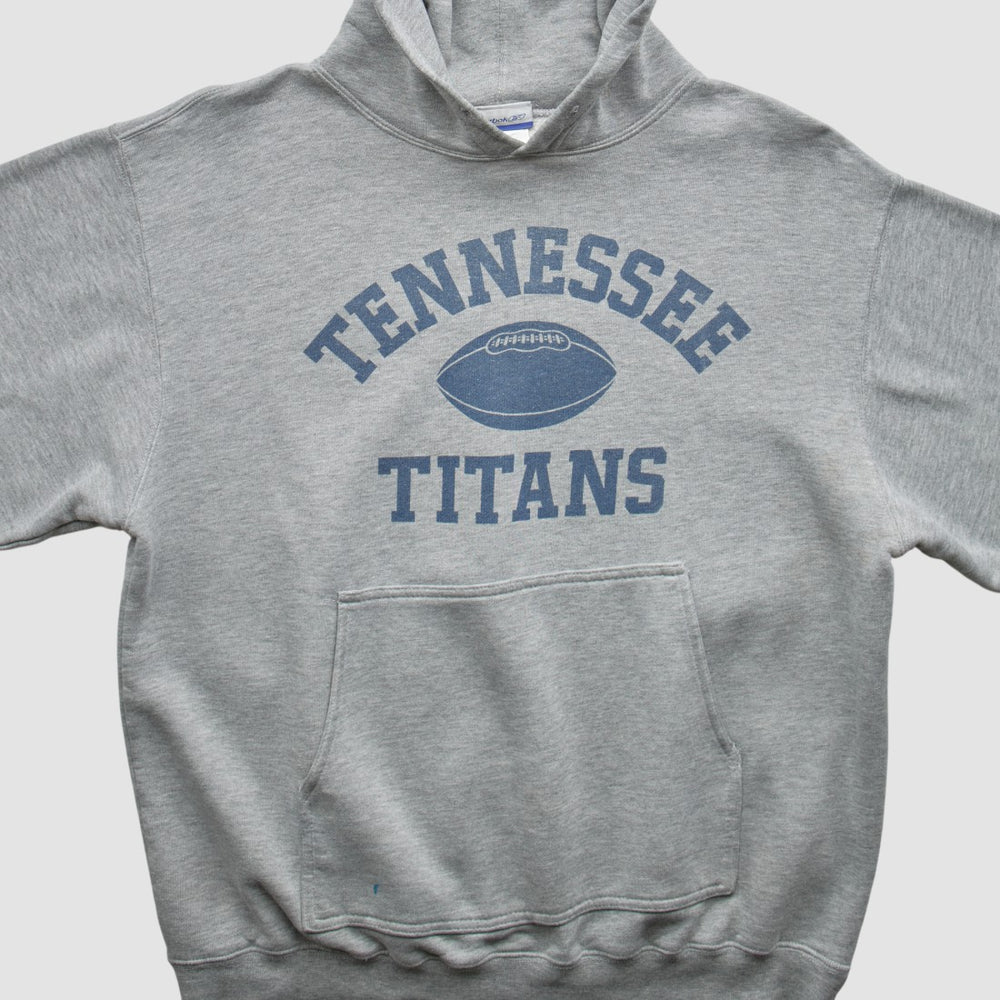 Tennessee Titans Reebok 2000s Hooded Pullover Sweatshirt - Heather Gray Pullover
