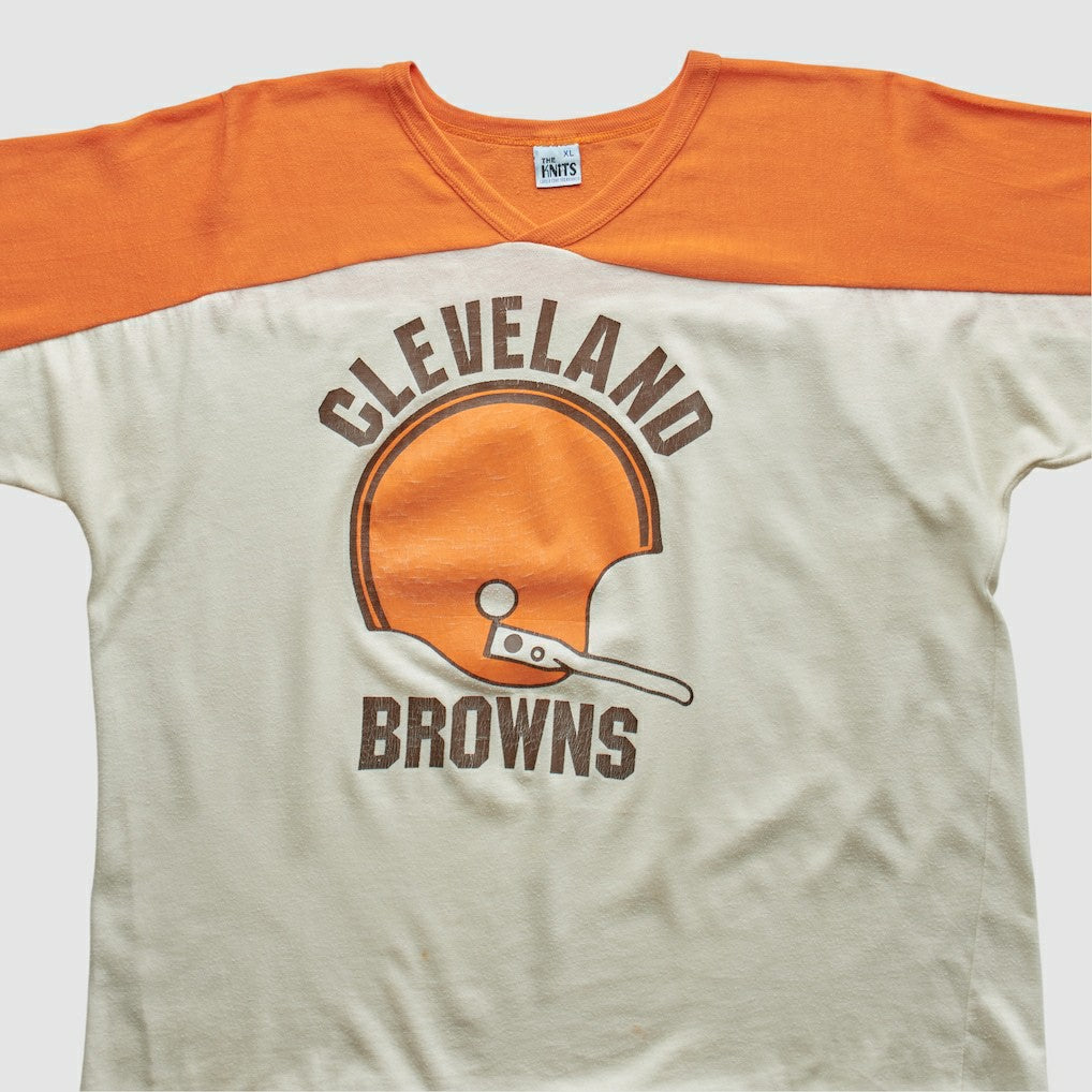 Cleveland Browns The Knits 80s T-shirt - White T-shirts