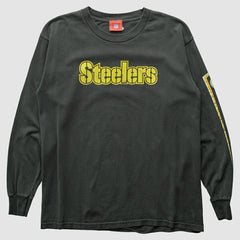 Pittsburgh Steelers NFL 2000s Long Sleeve T-shirt - Black T-shirts