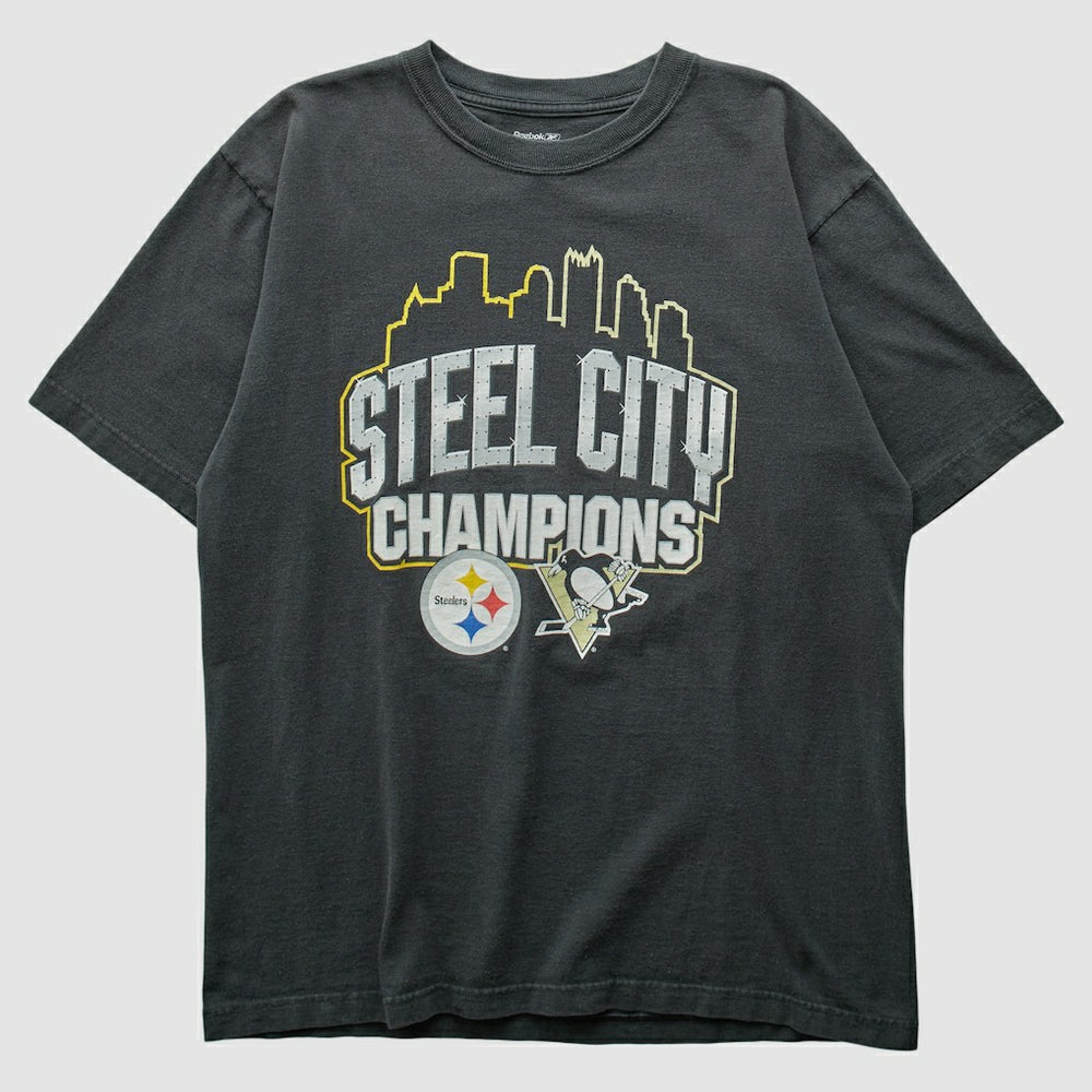 Pittsburgh Steelers Reebok 2009 T-shirt - Charcoal T-shirts