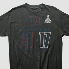Superbowl XLVI 2012 T-shirt - Charcoal T-shirts