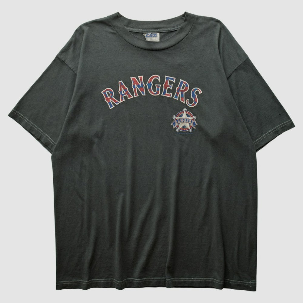 Texas Rangers CSA 2000s T-shirt - Charcoal - Vintage T-shirts