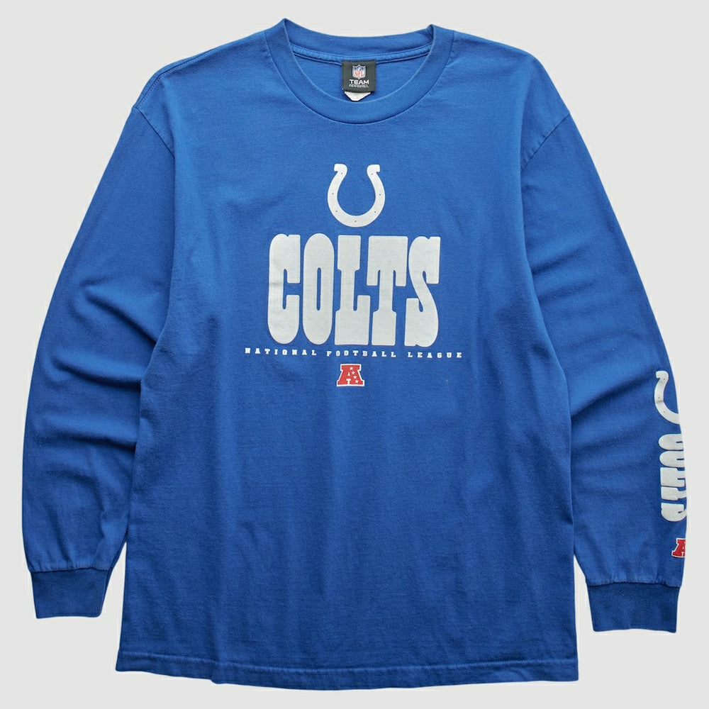 Indianapolis Colts NFL 2010s Long Sleeve T-shirt - Blue T-shirts