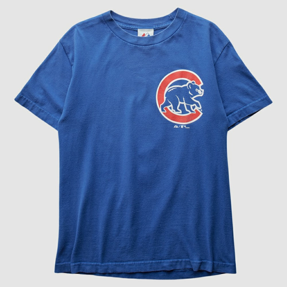 Chicago Cubs Majestic 2008 T-shirt - Blue - XVintage T-shirts