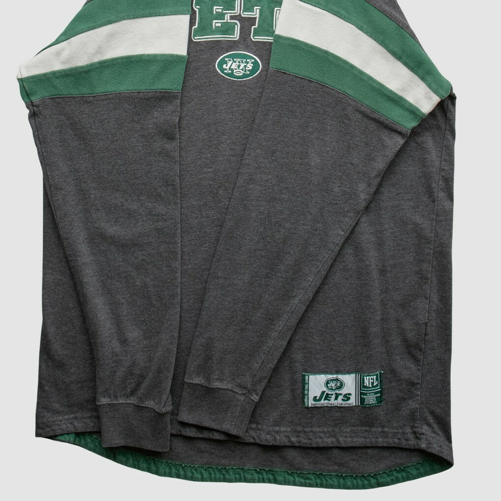 New York Jets NFL 2010s Long Sleeve T-shirt - Gray T-shirts