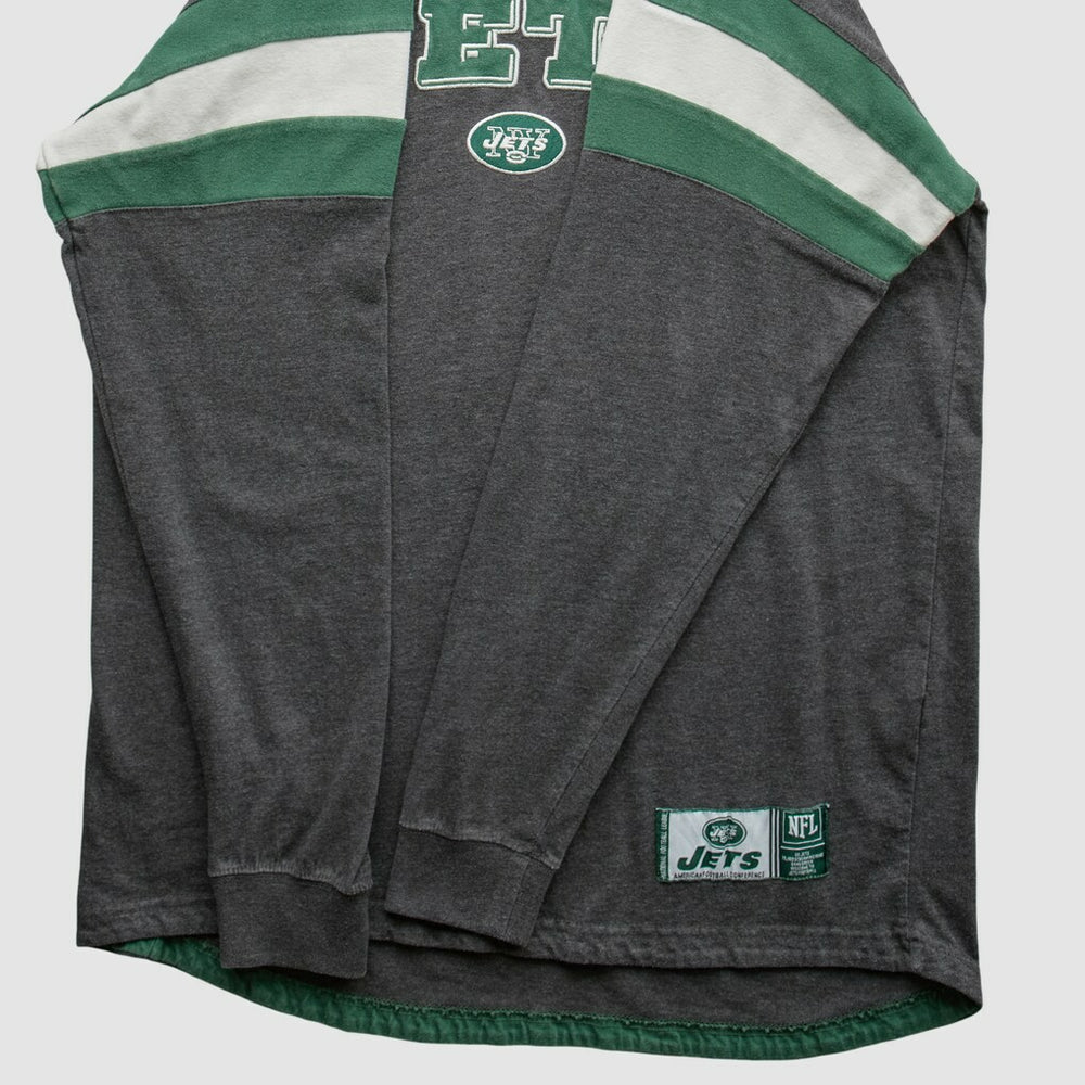 New York Jets NFL 2010s Long Sleeve T-shirt - Gray T-shirts