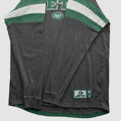 New York Jets NFL 2010s Long Sleeve T-shirt - Gray T-shirts