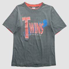 Minnesota Twins Salem 90s T-shirt - Gray - Vintage T-shirts
