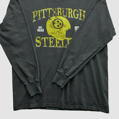 Pittsburgh Steelers NFL 2010s Long Sleeve T-shirt - Charcoal T-shirts