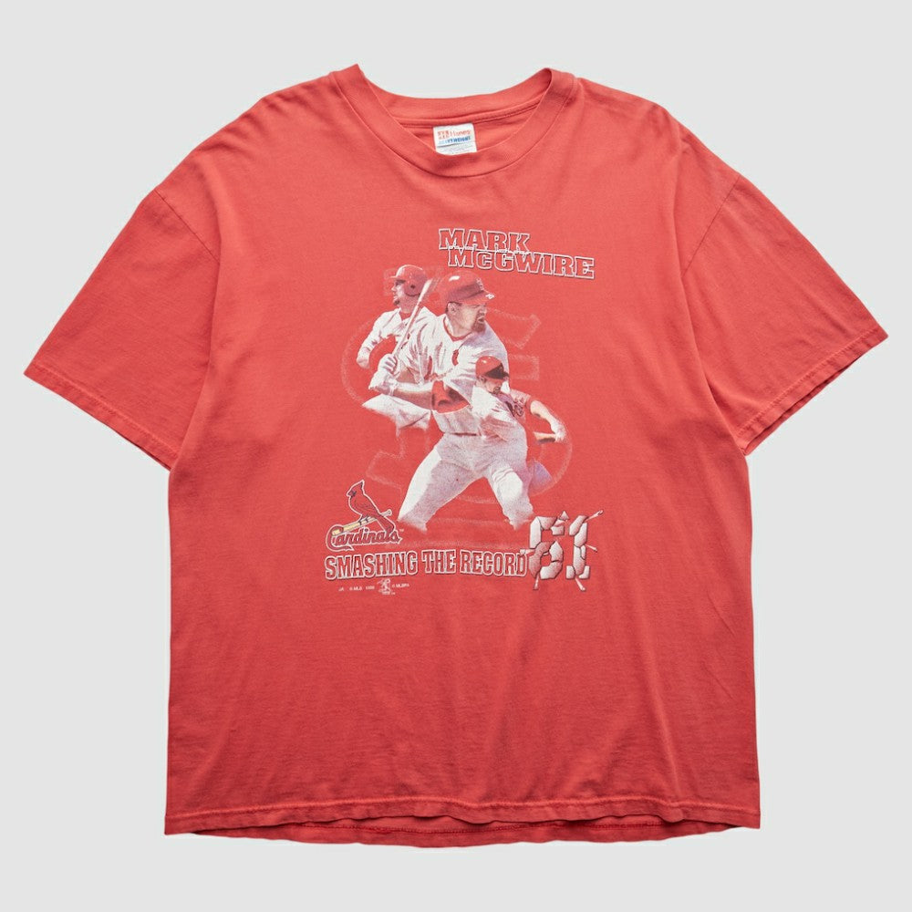 St. Louis Cardinals Hanes 1998 T-shirt - Red - Vintage T-shirts