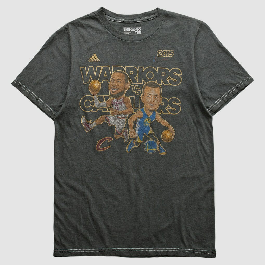 Golden State Warriors 2015 T-shirt Charcoal Vintage - Adidas outlet