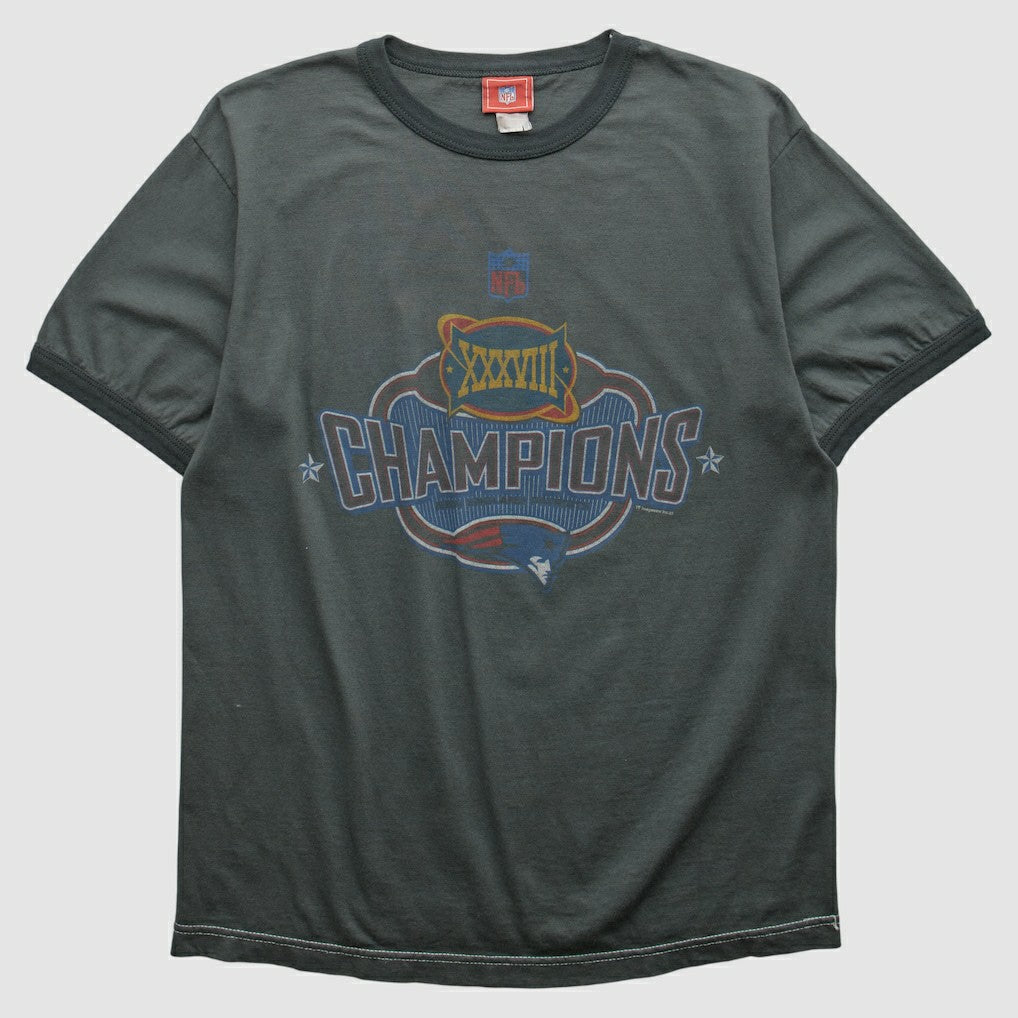 New England Patriots NFL 2004 T-shirt - Charcoal T-shirts