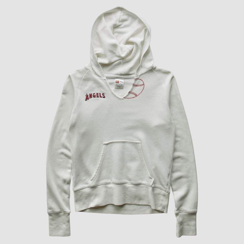 Los Angeles Angels 2000s Hooded Sweatshirt - White - XXVintage Sweatshirts