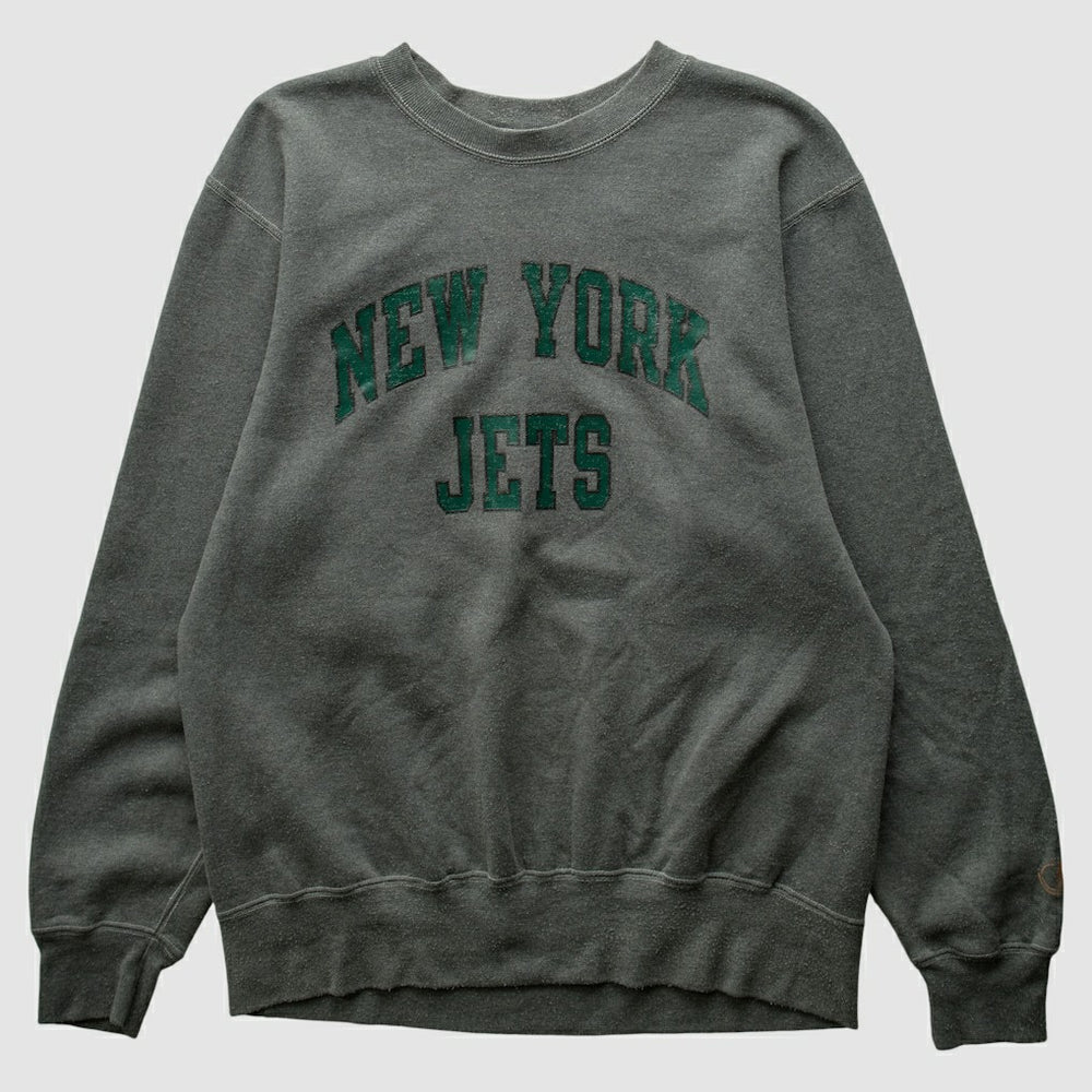 New York Jets Champion 2000s Pullover Sweatshirt - Charcoal Pullover