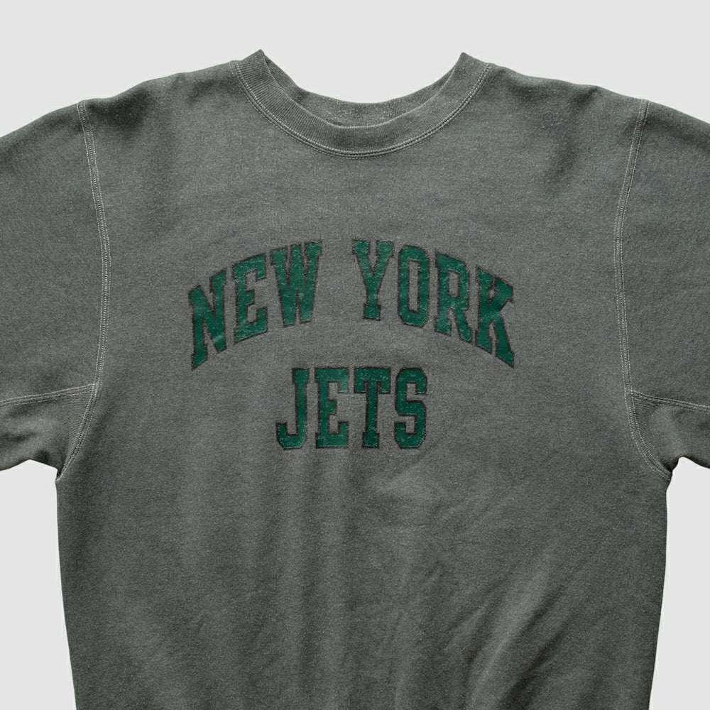 New York Jets Champion 2000s Pullover Sweatshirt - Charcoal Pullover