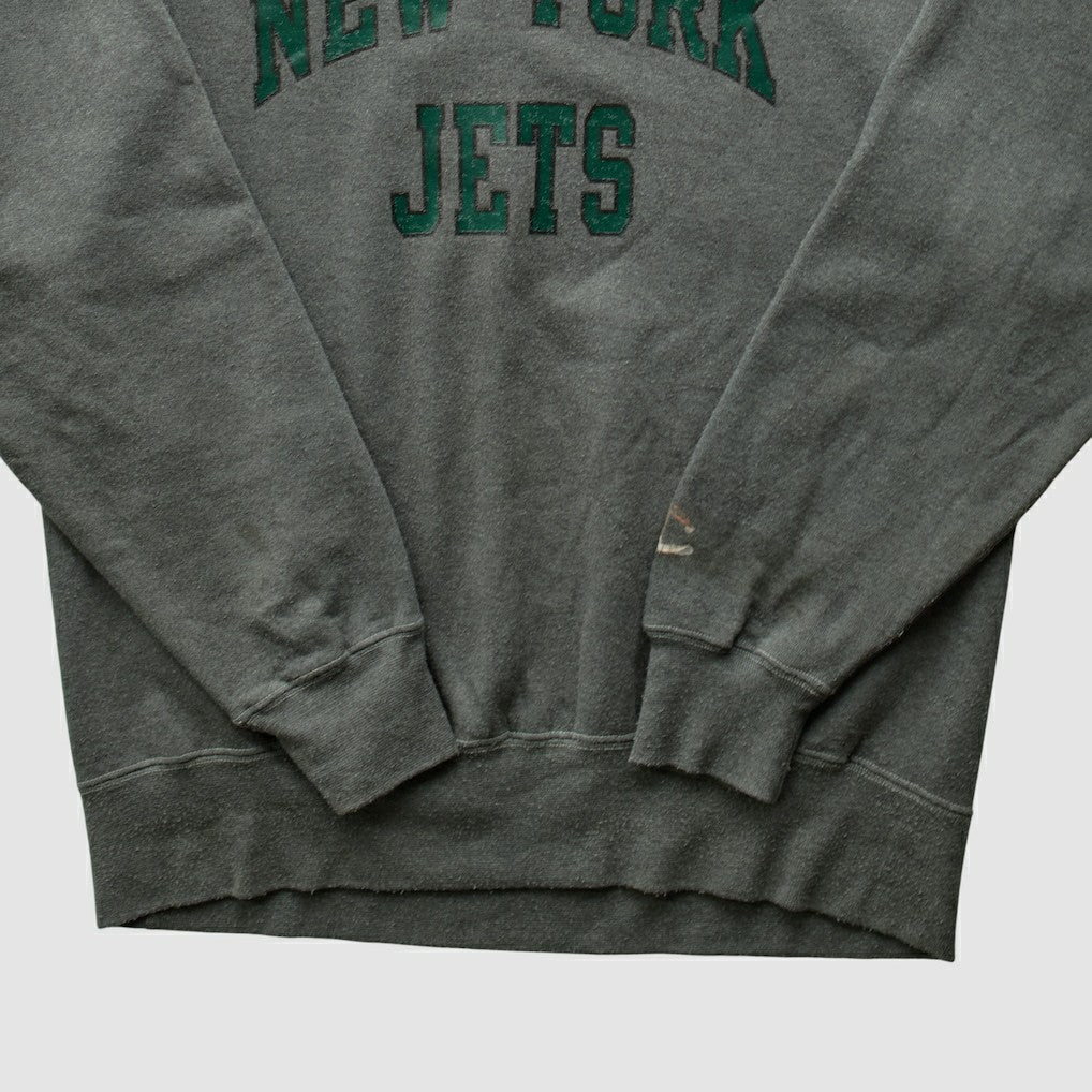 New York Jets Champion 2000s Pullover Sweatshirt - Charcoal Pullover