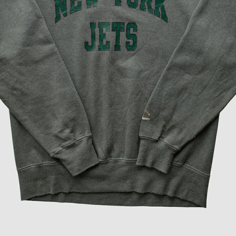 New York Jets Champion 2000s Pullover Sweatshirt - Charcoal Pullover