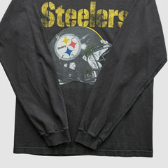 Pittsburgh Steelers Reebok 2010s Long Sleeve T-shirt - Black T-shirts
