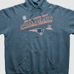 New England Patriots Reebok 2011 Hooded Pullover Sweatshirt - Blue Pullover