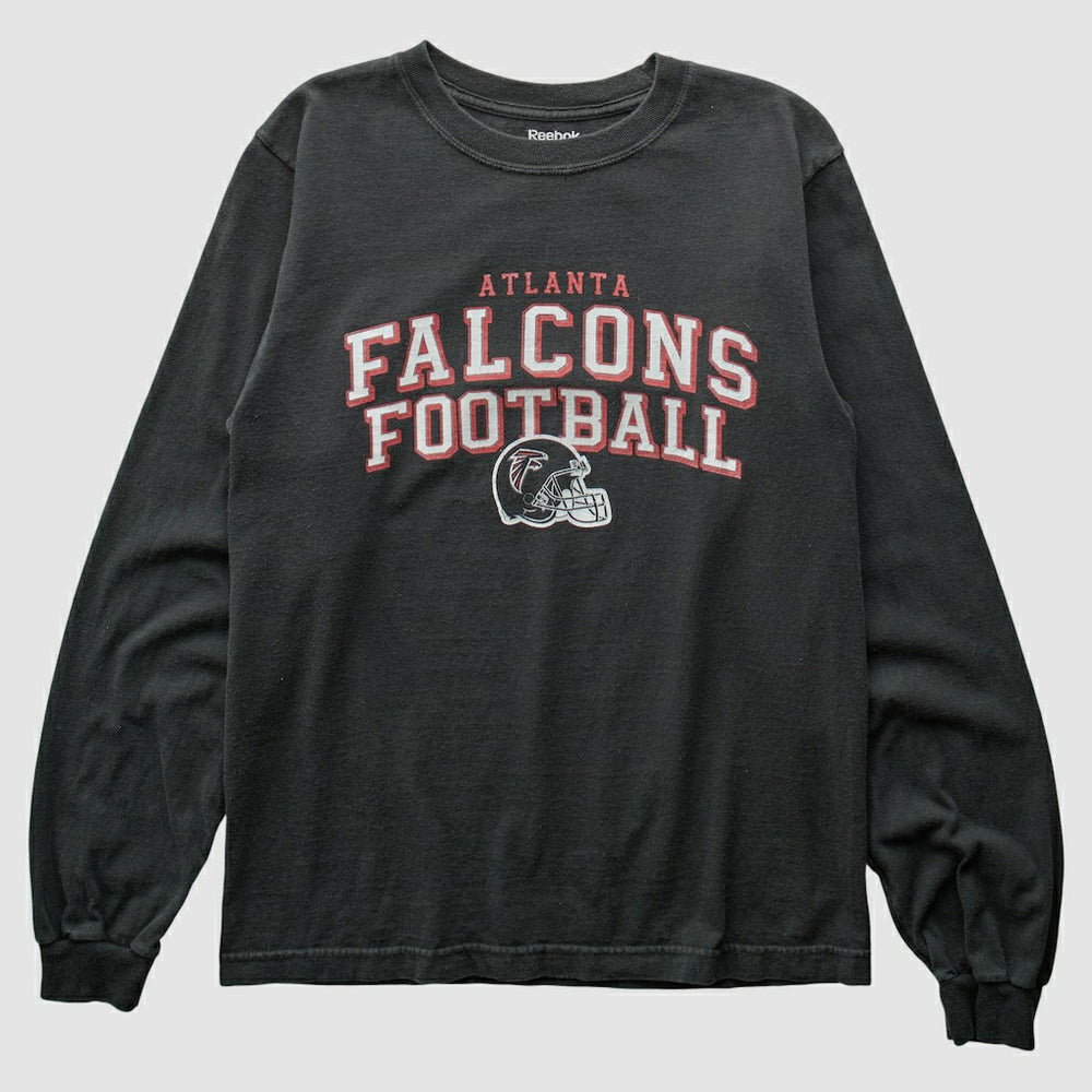 Atlanta Falcons Reebok 2000s Long Sleeve T-shirt - Black T-shirts