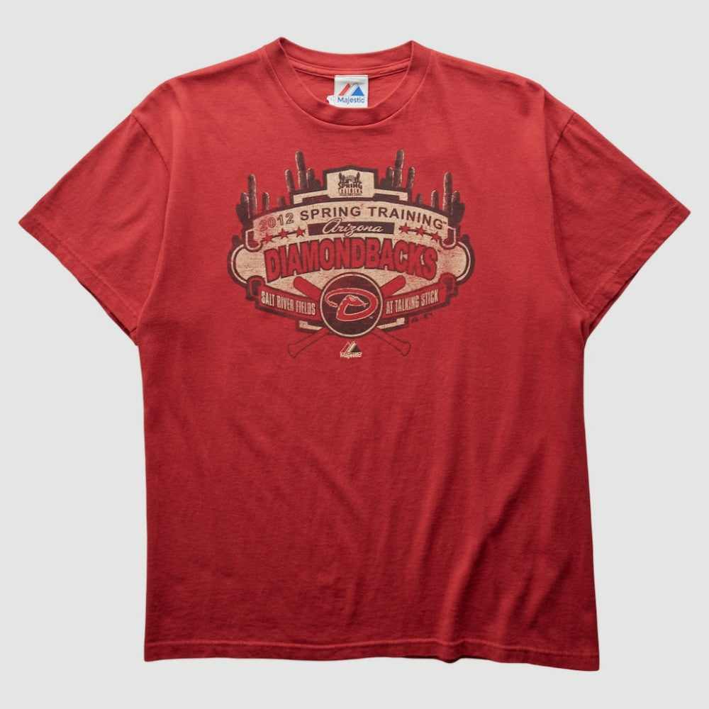 Arizona Diamondbacks Majestic 2012 T-shirt - Red - Vintage T-shirts