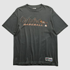 Baltimore Orioles Majestic 2000s T-shirt - Charcoal - Vintage T-shirts