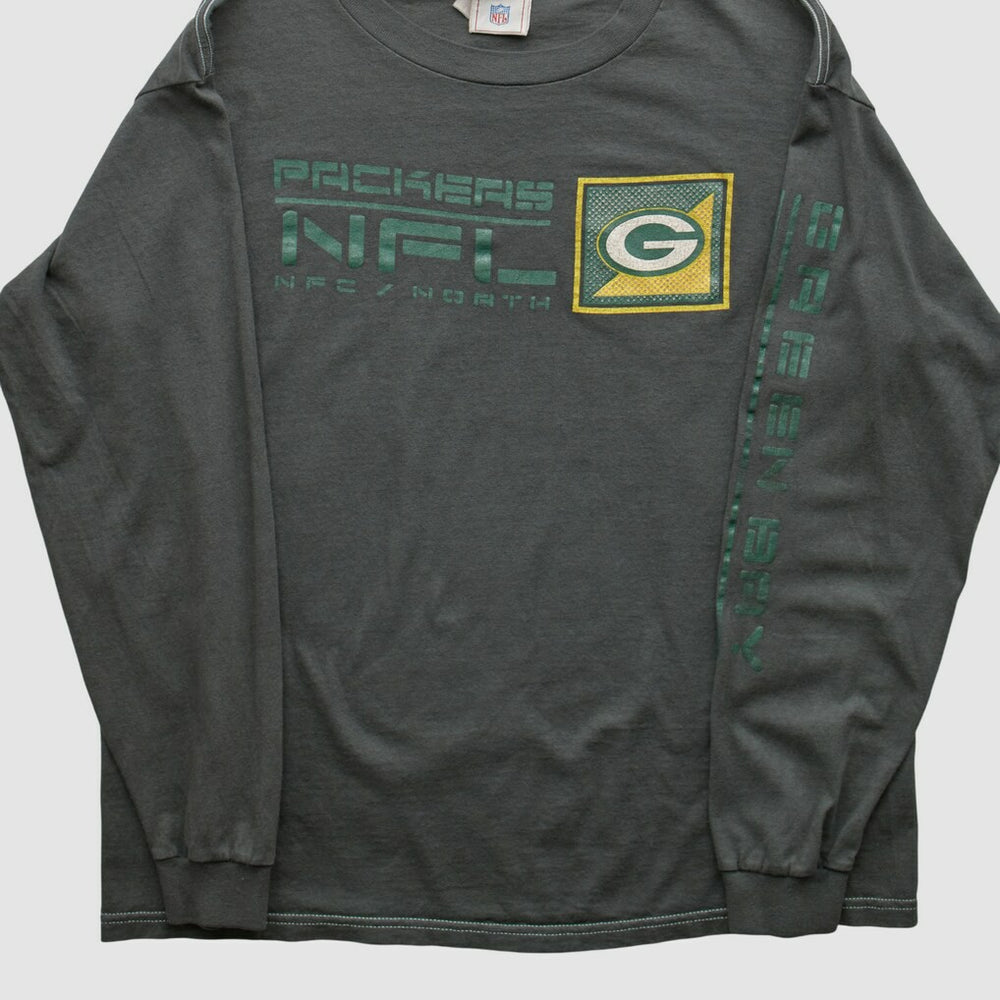 Green Bay Packers NFL 2000s Long Sleeve T-shirt - Charcoal T-shirts