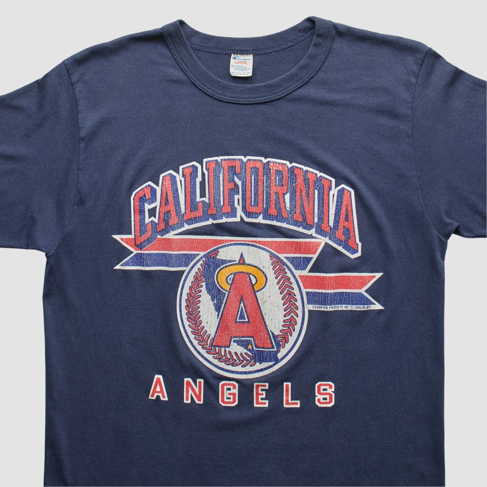 Los Angeles Angels Champion 90s T-shirt - Navy - Vintage T-shirts