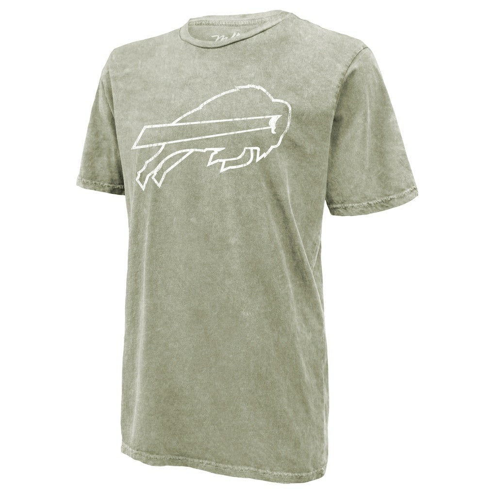 Josh Allen Buffalo Bills Majestic Threads Mineral Wash Name & Number T-Shirt - Moss Green T-shirts
