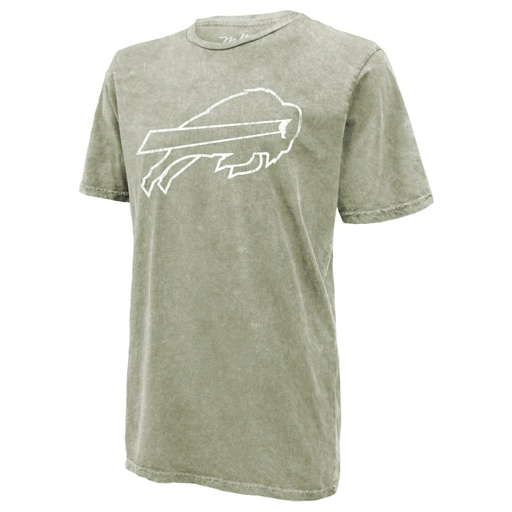 Josh Allen Buffalo Bills Majestic Threads Mineral Wash Name & Number T-Shirt - Moss Green T-shirts