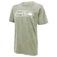 Jaxon Smith-Njigba Seattle Seahawks Majestic Threads Mineral Wash Name & Number T-Shirt - Moss Green T-shirts