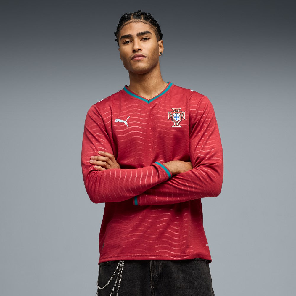 Portugal National Team 2026 Home Replica Long Sleeve Jersey Red - Puma sale