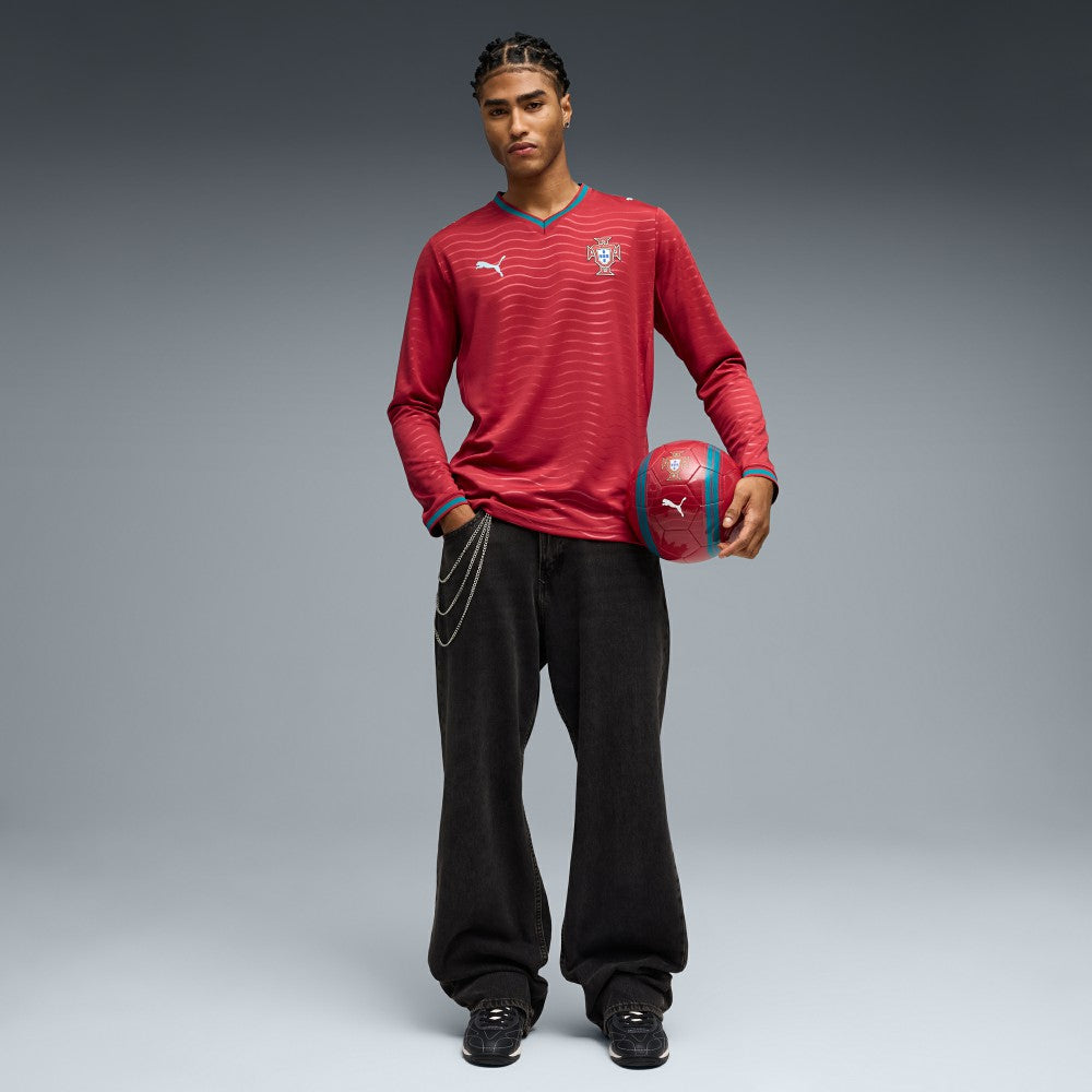 Portugal National Team 2026 Home Replica Long Sleeve Jersey Red - Puma sale