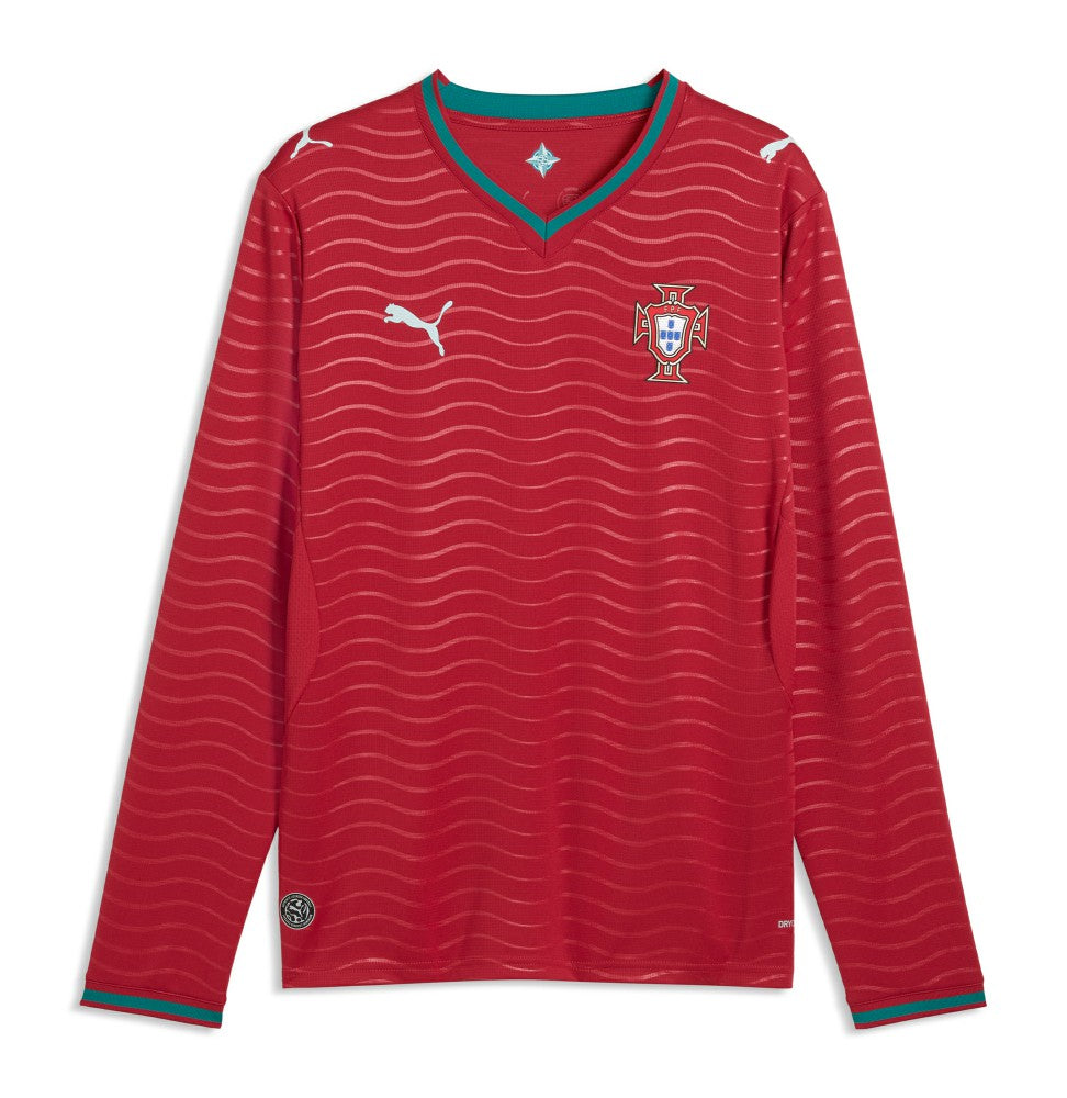Portugal National Team 2026 Home Replica Long Sleeve Jersey Red - Puma sale