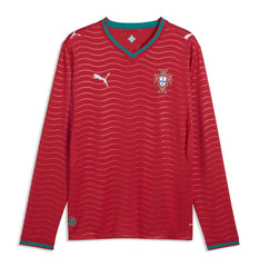 Portugal National Team 2026 Home Replica Long Sleeve Jersey Red - Puma sale