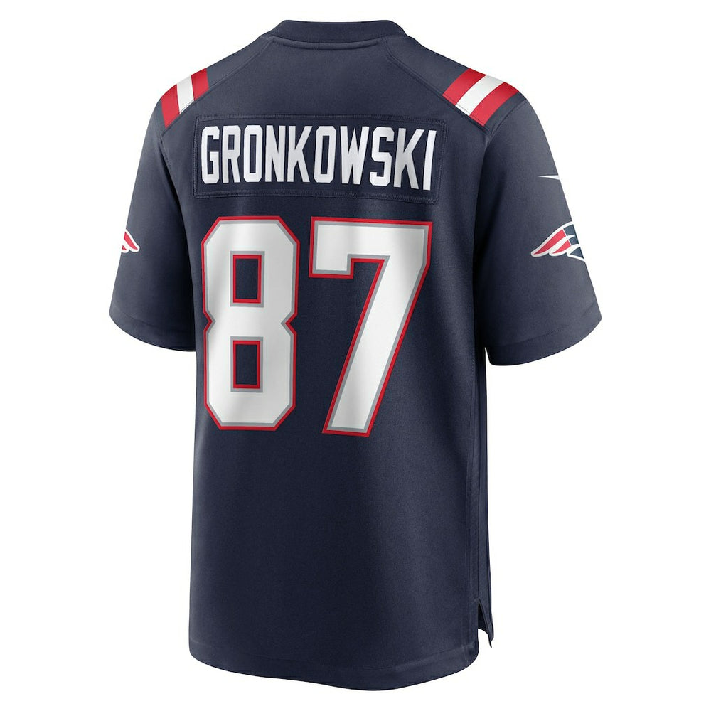 Rob Gronkowski New England Patriots Team Retired Player Game Jersey - Navy Jerseys