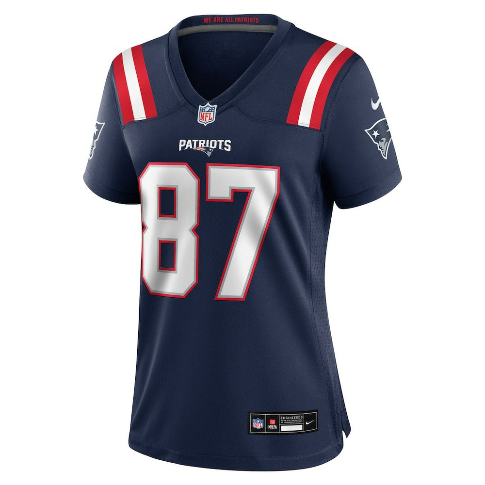 Rob Gronkowski New England Patriots Women's Team Retired Player Game Jersey - Navy Jerseys