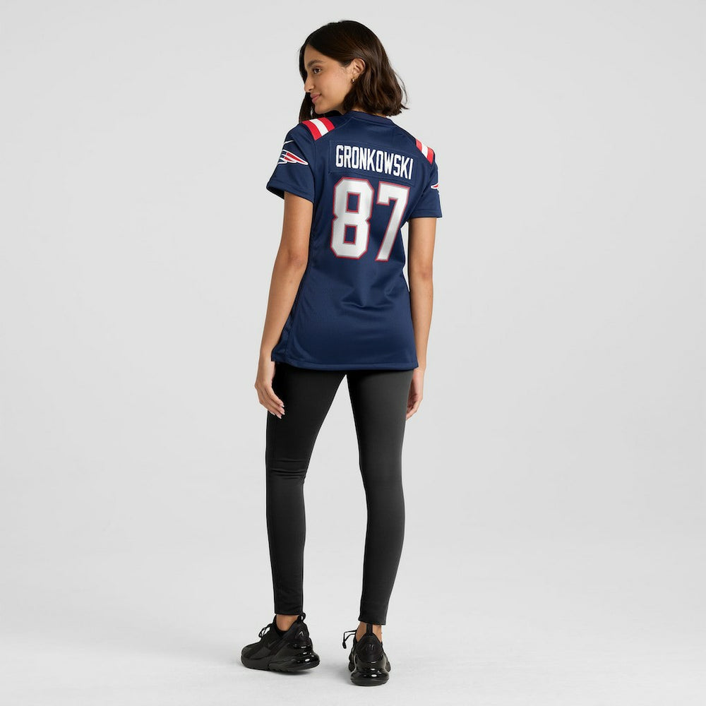Rob Gronkowski New England Patriots Women's Team Retired Player Game Jersey - Navy Jerseys