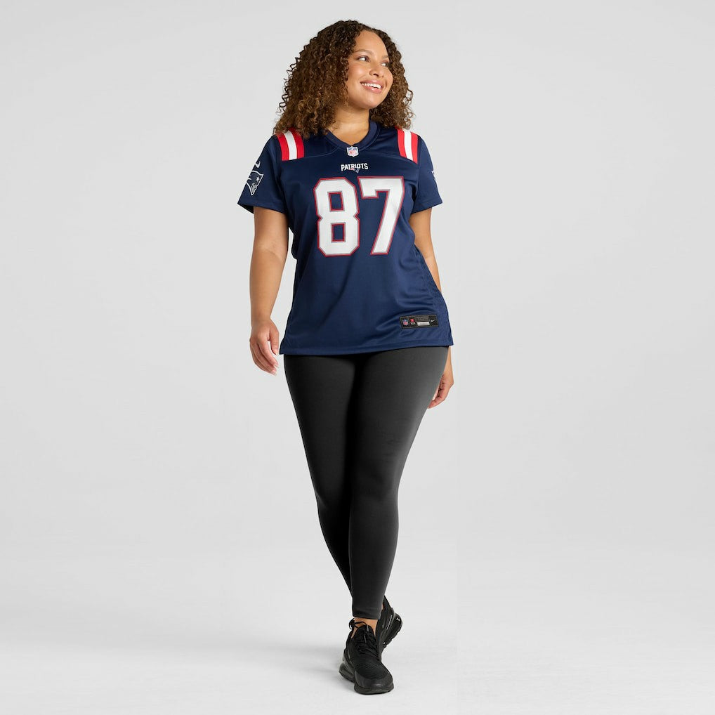 Rob Gronkowski New England Patriots Women's Team Retired Player Game Jersey - Navy Jerseys