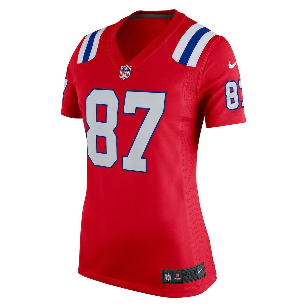 Rob Gronkowski New England Patriots Women's Alternate Retired Player Game Jersey - Red Jerseys