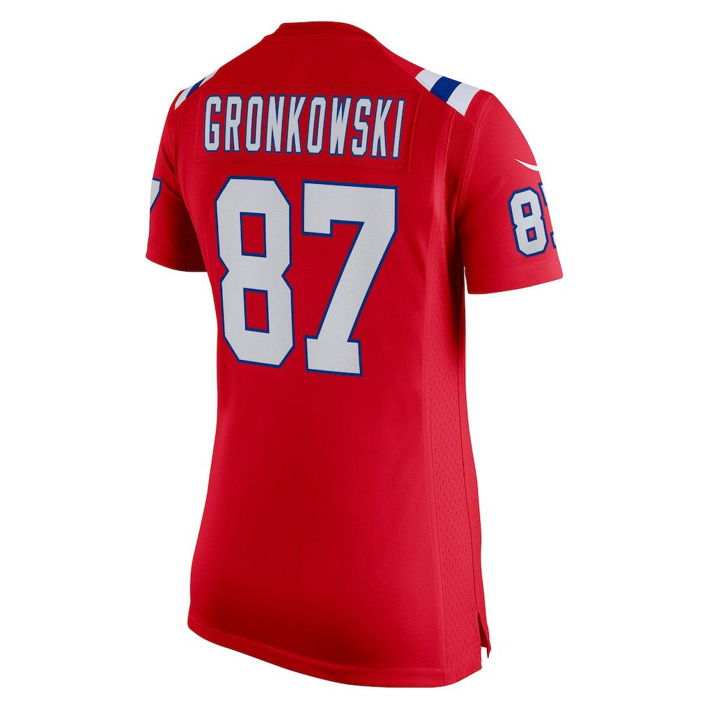 Rob Gronkowski New England Patriots Women's Alternate Retired Player Game Jersey - Red Jerseys